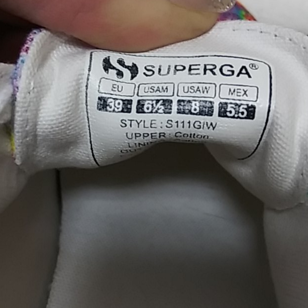 Superga Tie Dye platform canvas sneaker Size 8 - Picture 7 of 7